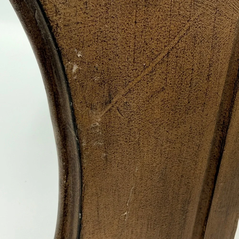 Vintage Style Acanthus Leaf Wall Console Corbel Shelf Brown Resin Sconce 14in